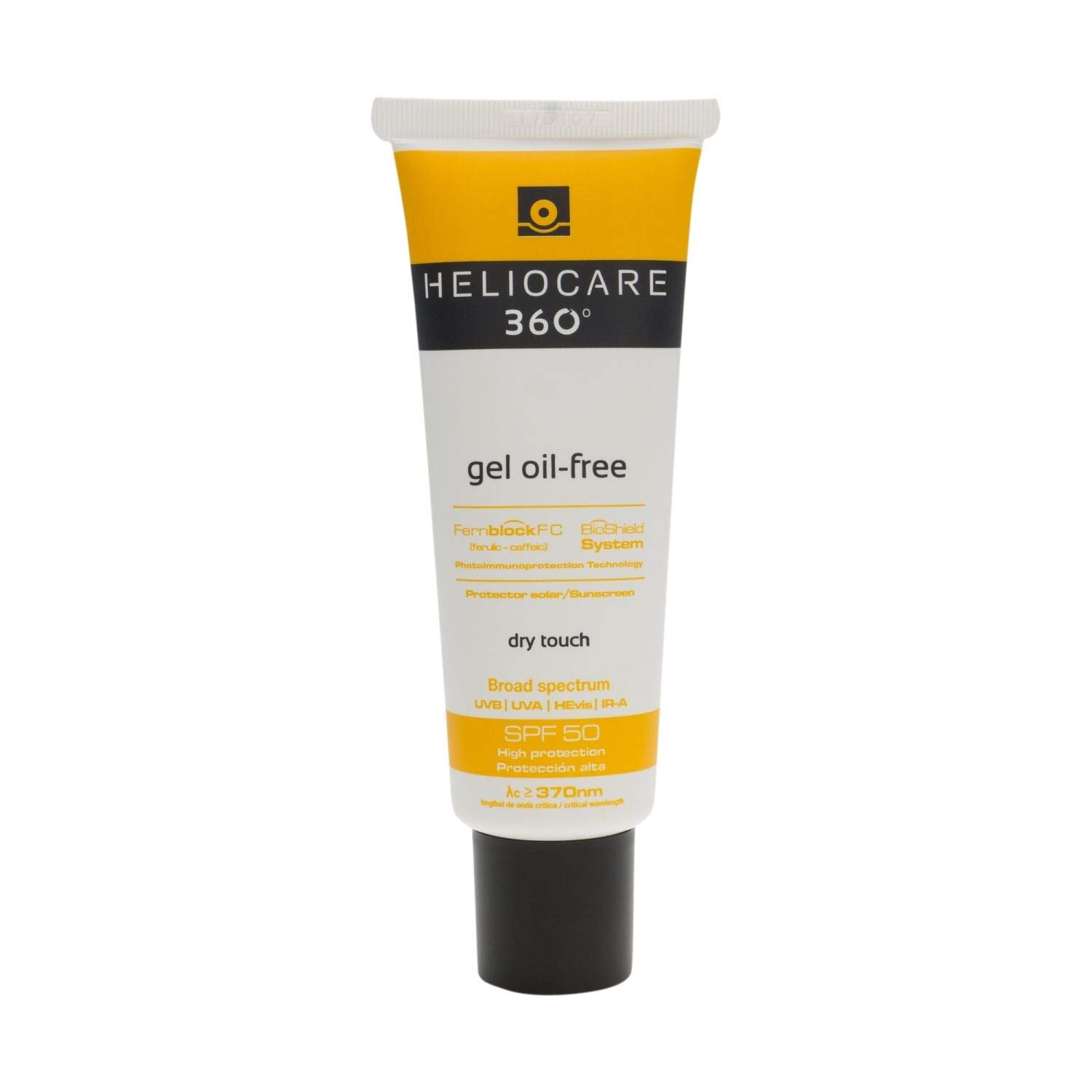 Heliocare 360 SPF 50+ Oil-Free Gel 50ml - UVA and UVB Rays Protector - Sun Care